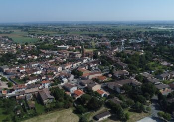 vue aérienne d'aussonne