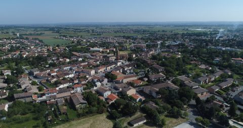 vue aérienne d'aussonne