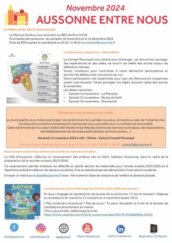Aussonne Entre Nous – Novembre 2024