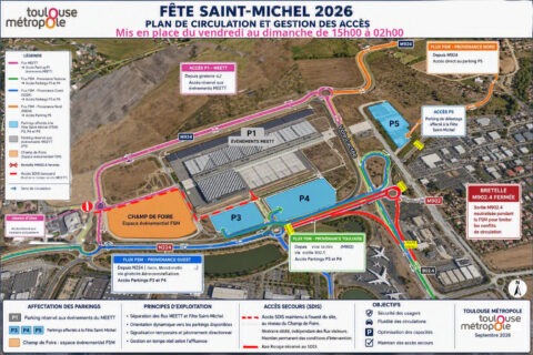 Plan de circulation et gestion des accès : Fête Saint-Michel 2026